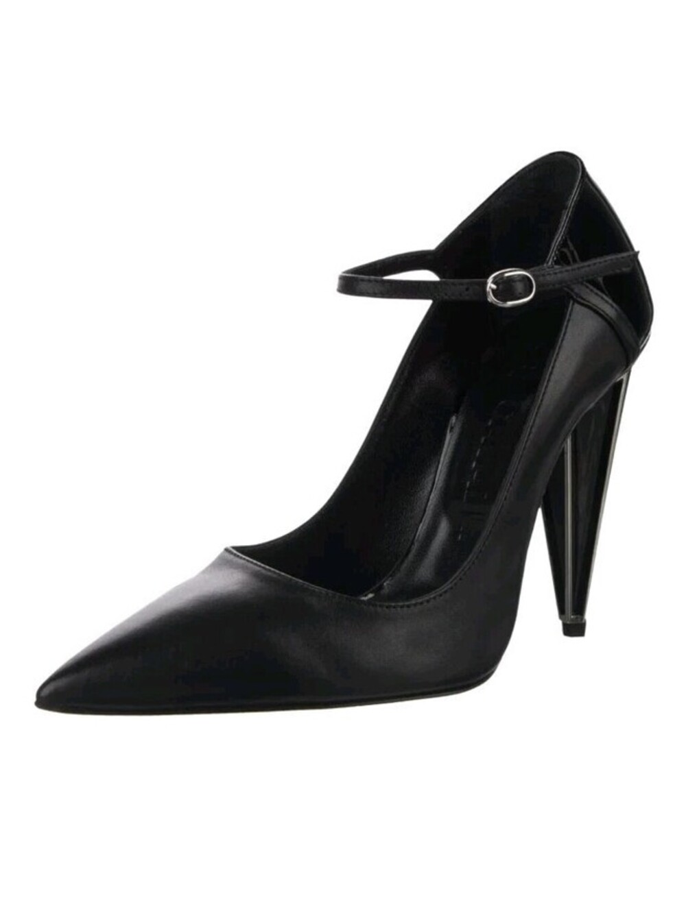 JUST CAVALLI Black Leather Pumps Size 10/ IT 40/US 9 Dust Bag NEW